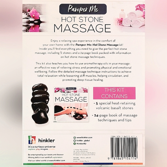 🆕️Pamper Me Hot Stone Massage Kit Volcanic Basalt Stones & Massage How to Guide - Picture 6 of 10